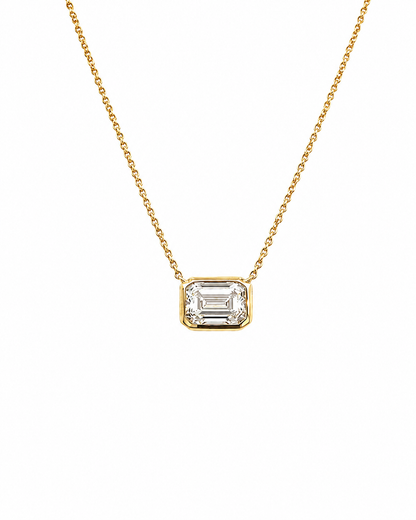 Diamond Pendant Necklace in Yellow Gold