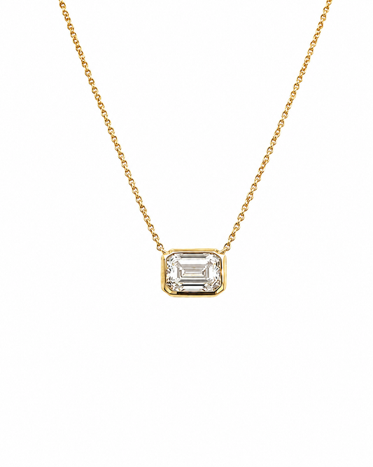 Diamond Pendant Necklace in Yellow Gold