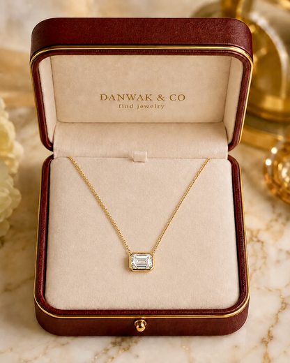 Diamond Pendant Necklace in Yellow Gold