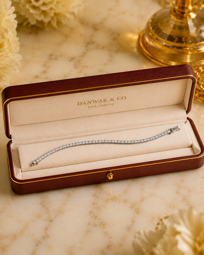 Diamond Tennis Bracelet in White Gold