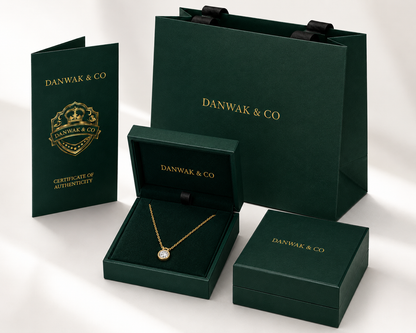 Yellow Gold Bezel-Set Round Diamond Solitaire Necklace